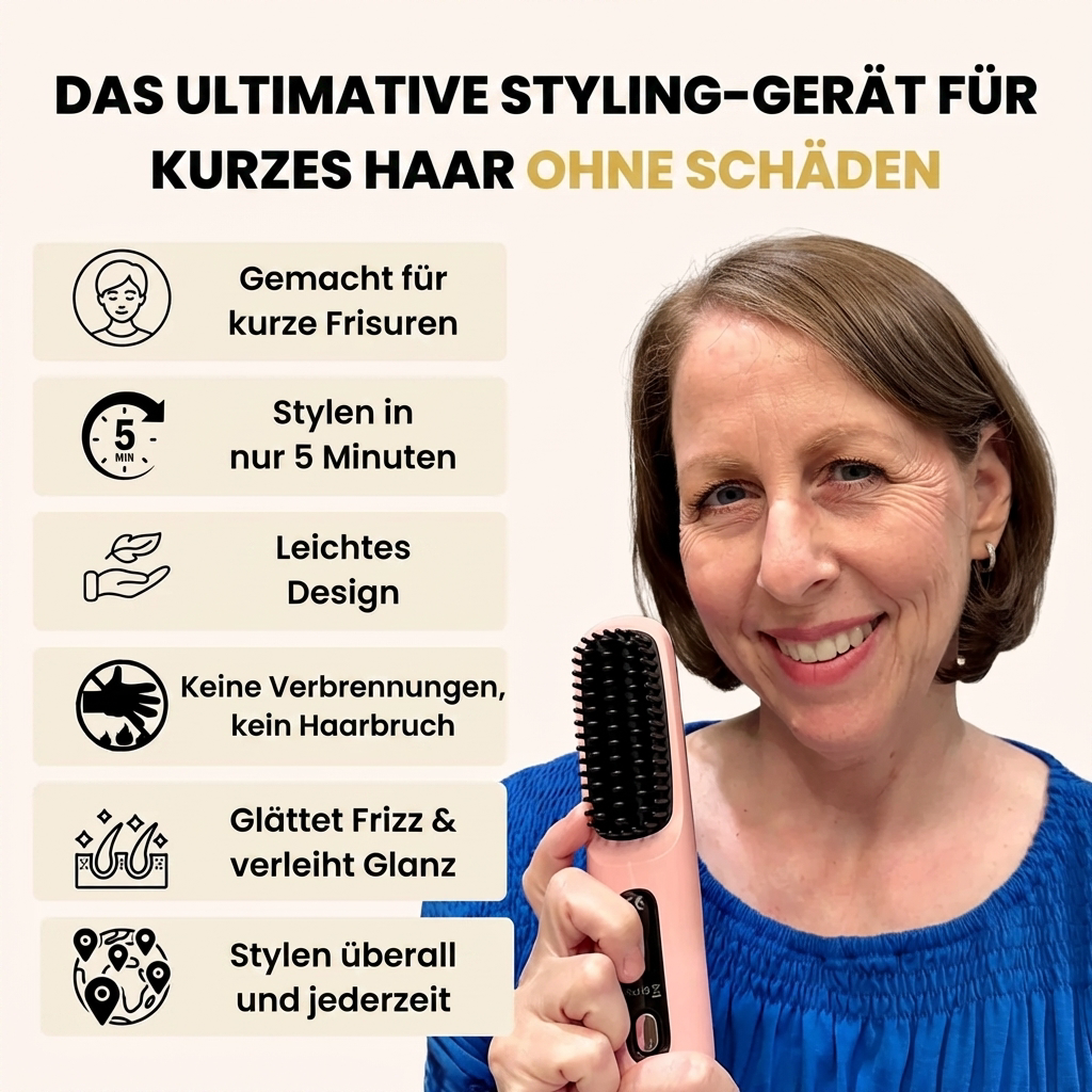 VolumePro™ Glättungs & Volumenbürste - Hol dir Dein Volumen zurück!