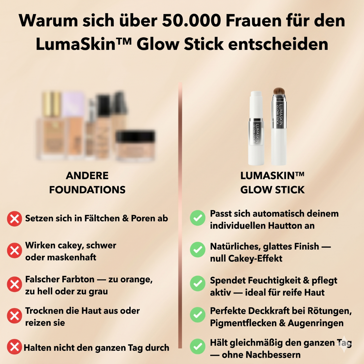 LumaSkin™ Glow Stick — Der Stick, der reife Haut wieder zum Strahlen bringt