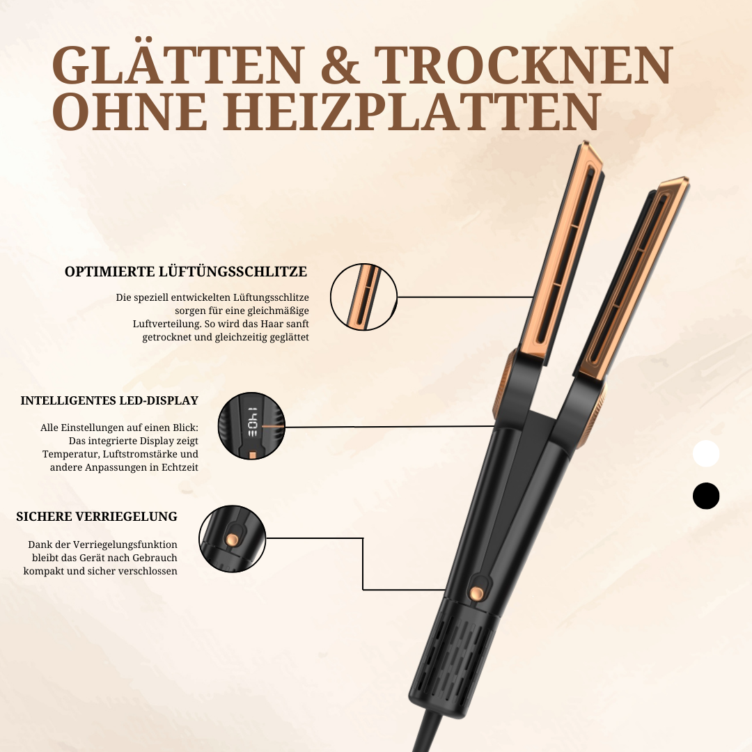 EloStrait 2-in-1 Haartrockner & Glätteisen