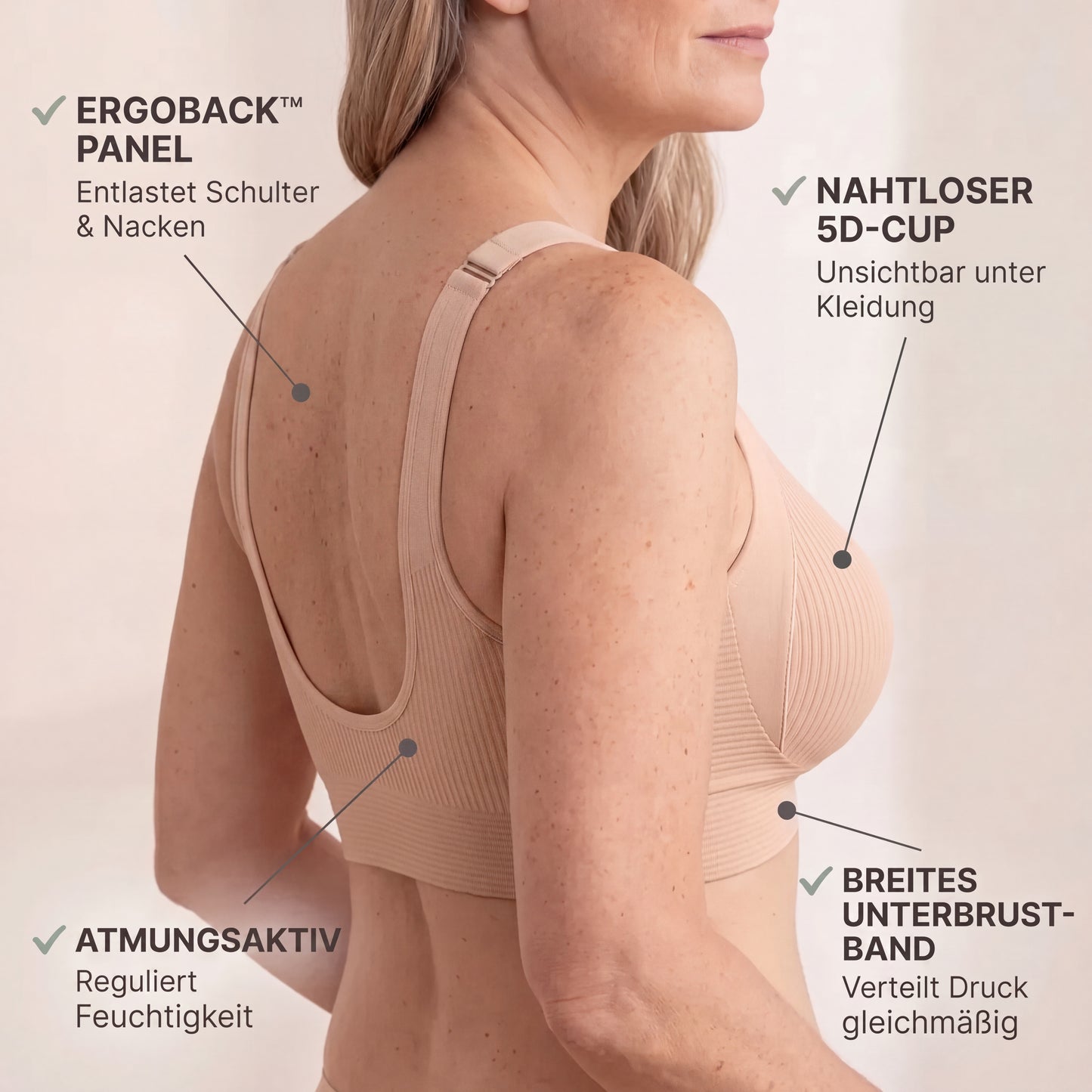 Medibra™ - Der ergonomische Seamless-BH für rückenschonenden Tragekomfort
