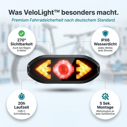 VeloLight - der zuverlässige Fahrradblinker